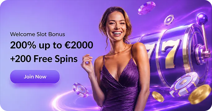SlotRoyals Casino welcome bonus 200% up to €2000 + 200 FS